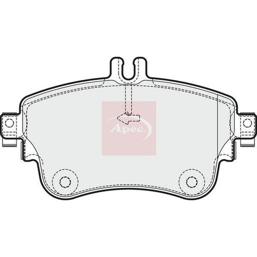 Apec Front Brake Pad Set fits Mercedes-Benz A-Class 2012-2018