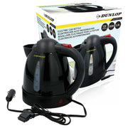 12V In Car Dunlop Kettle 0.8 Litre 150W 12 Volt Caravan Van 4X4 Boat Travel Dunlop  - Dynamic Drive