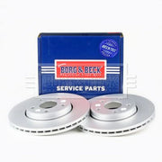 Borg & Beck Front Brake Vented Discs & Pads fits Renault Megane II 2005-2008 2.0