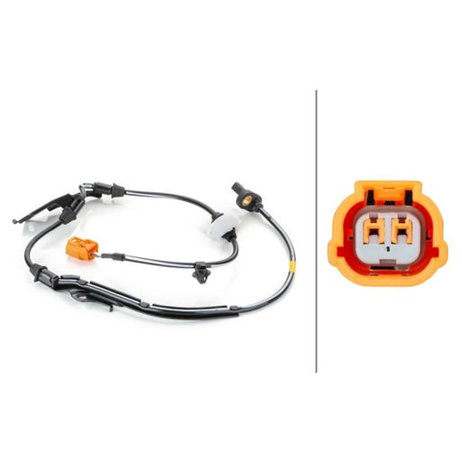 Hella ABS Wheel Speed Sensor Front fits Honda Accord VII 2003-2008 2.0 2.2 2.4