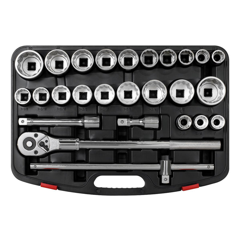 Sealey Premier Premier Metric/Imperial Socket Set 3/4"Sq Drive 12-point 26pc Sealey Premier - Dynamic Drive