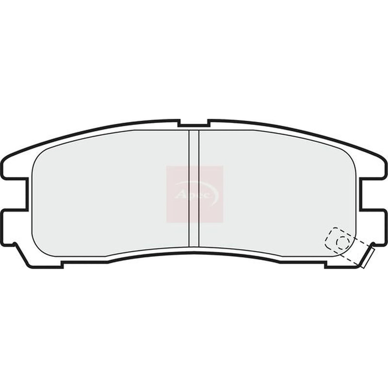 Apec Rear Brake Pad Set PAD668
