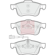 Apec Front Brake Pad Set fits Chrysler Delta 2011 on 2.0