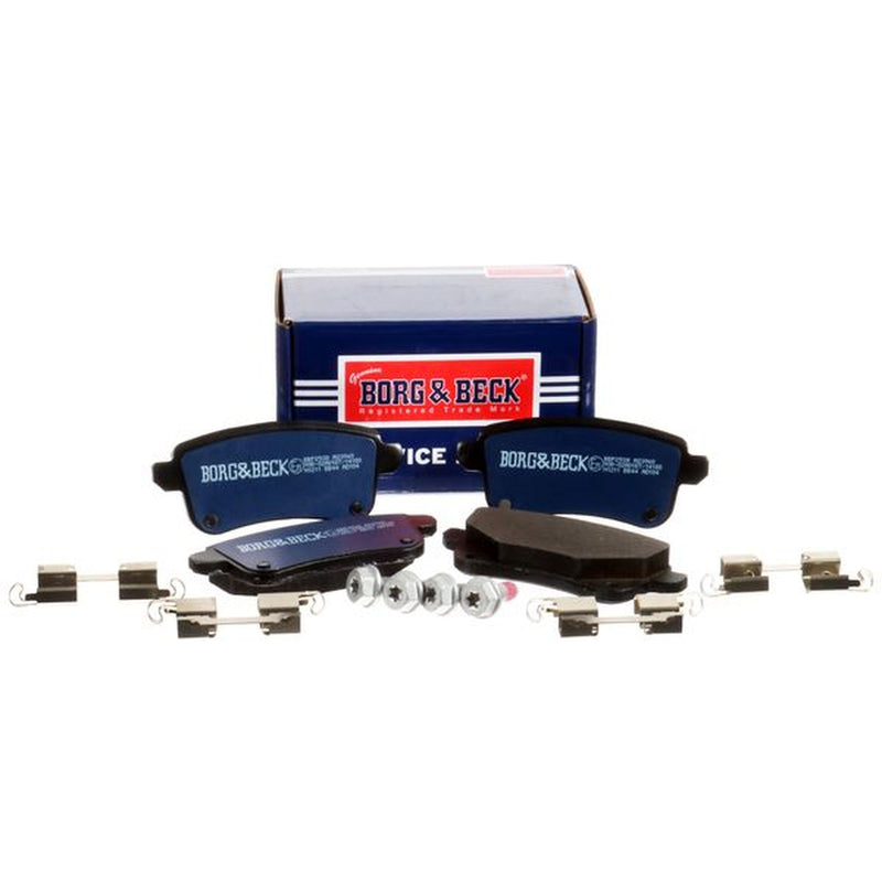 Borg & Beck Front & Rear Brake Discs & Pads fits Nissan Juke 2019 on 1.0 1.6
