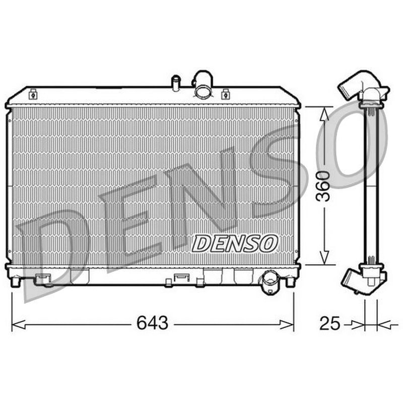 Denso Engine Radiator fits Mazda RX-8 2003-2012 1.3