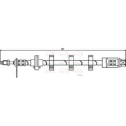 Apec Brake Hydraulic Hose Line Front Left fits Peugeot 406 1995-2004