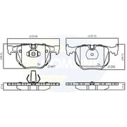 Comline Rear Brake Discs & Pads fits BMW X3 2003-2011 2.0 2.5 3.0