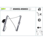 Valeo Electric Window Regulator Lifter Left Front 850852