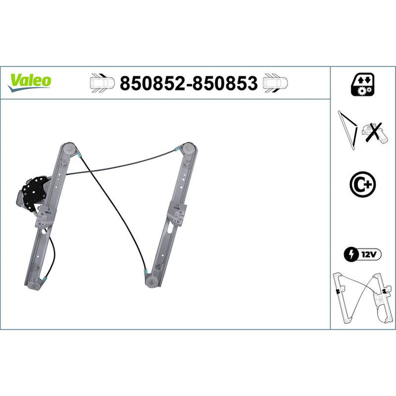 Valeo Electric Window Regulator Lifter Left Front 850852