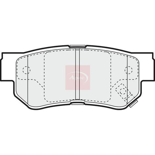 Apec Rear Brake Pad Set fits Hyundai Elantra IV 2005-2011 1.6