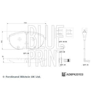 Blue Print Front Brake Pad Set ADBP420103