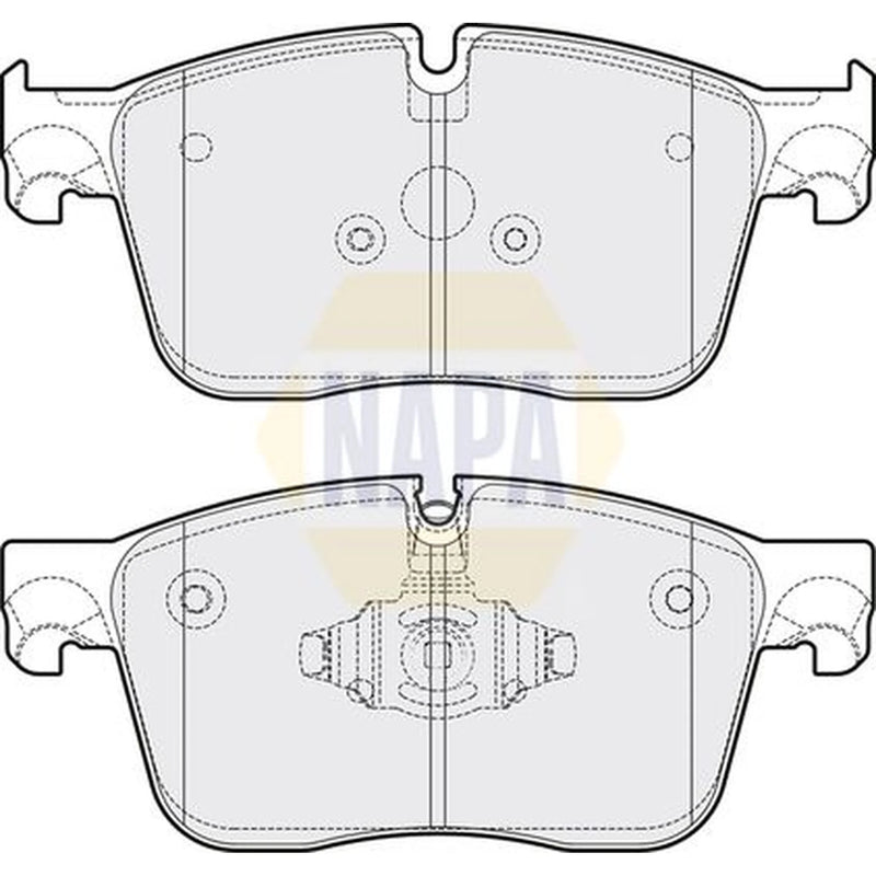 NAPA Front Brake Pad Set fits Jaguar F-Pace 2015 on 2.0 3.0