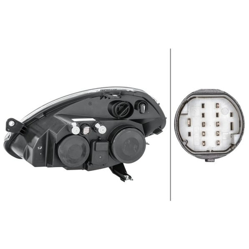 Hella Headlight Headlamp H7/H3 Right