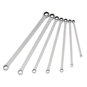 Draper Hi-Torq Extra-Long Double Ring Ratchet Spanner Set (7 Piece) - 27778 Draper - Dynamic Drive