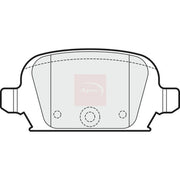 Apec Rear Brake Pad Set PAD1705