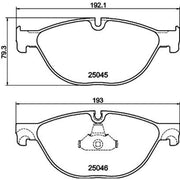 Mintex Front Brake Pad Set fits Alpina B7 2009-2012