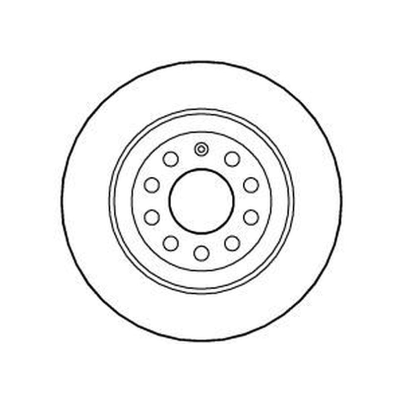 Abtex 2 x Solid Brake Discs fits Audi A6 C6 2004-2011 2.0 2.4 2.7 2.8 3.0 3.2