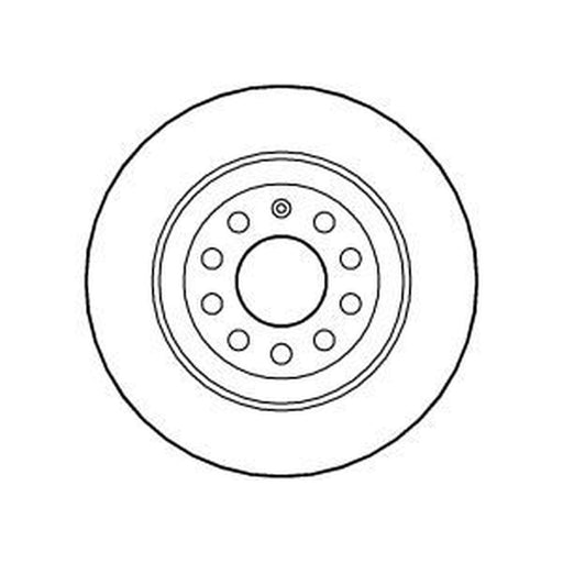 Abtex 2 x Solid Brake Discs fits Audi A6 C6 2004-2011 2.0 2.4 2.7 2.8 3.0 3.2
