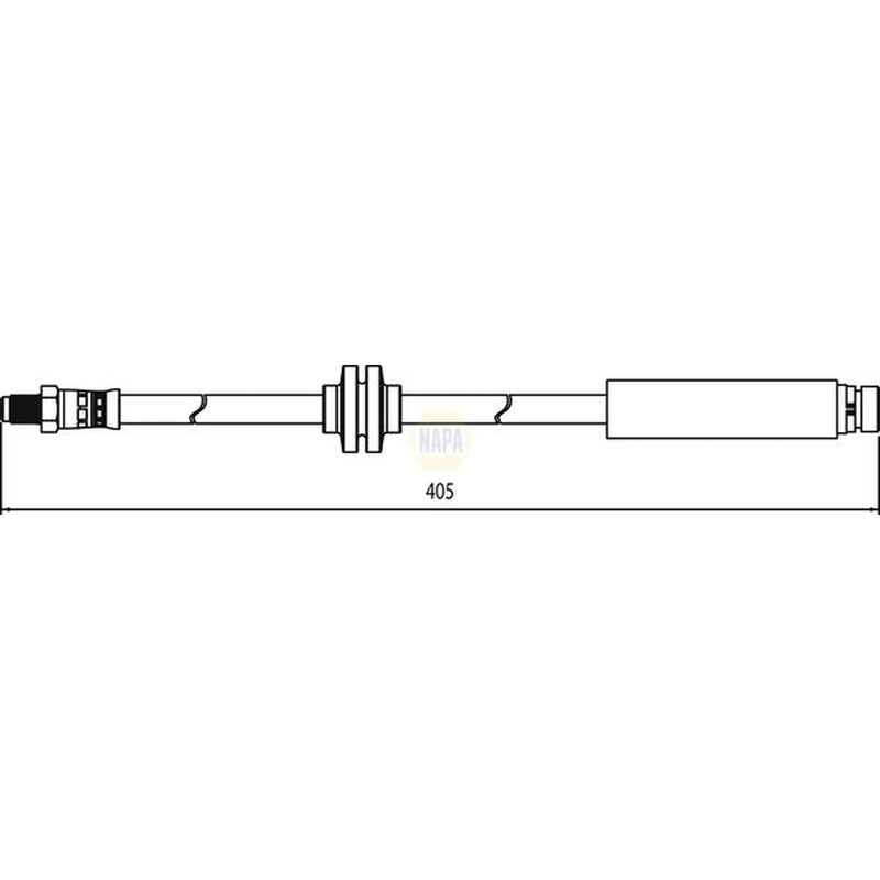 NAPA Brake Hydraulic Hose Line Rear NBH1024
