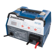 Silverline Automatic Battery Starter Charger 12A 6/12V 8-180Ah Capacity Silverline - Dynamic Drive