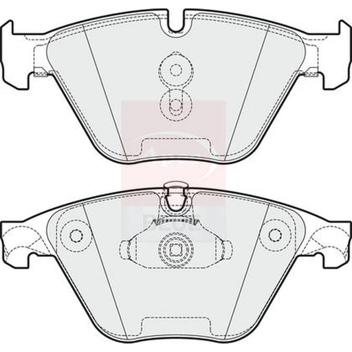Apec Front Brake Pad Set fits BMW 5 2009-2017