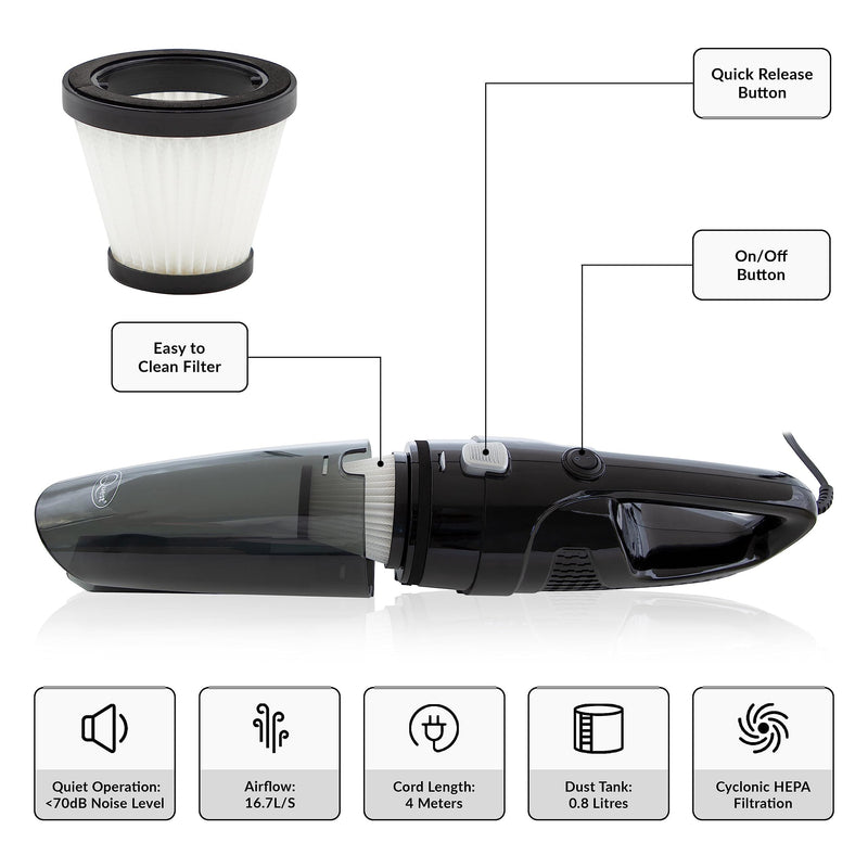 Mini Vacuum Cleaner 2 In 1 230V 600W 44839 Quest - Dynamic Drive