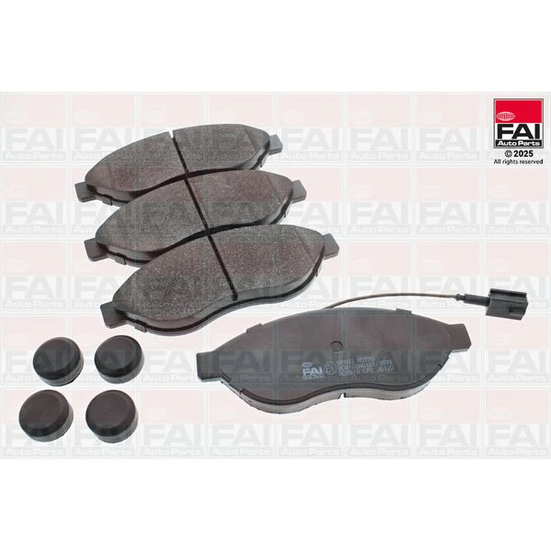 FAI Front Brake Pad Set fits Citroën Relay III 2006-2016 2.2 3.0