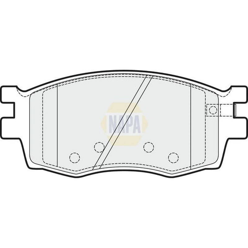 NAPA Front Brake Pad Set fits Hyundai Accent III 2005-2010 1.4 1.5 1.6