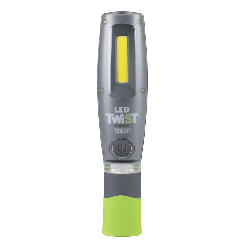 Sealey LED Twist Rechargeable Inspection Light Green LED2001G Sealey - Dynamic Drive
