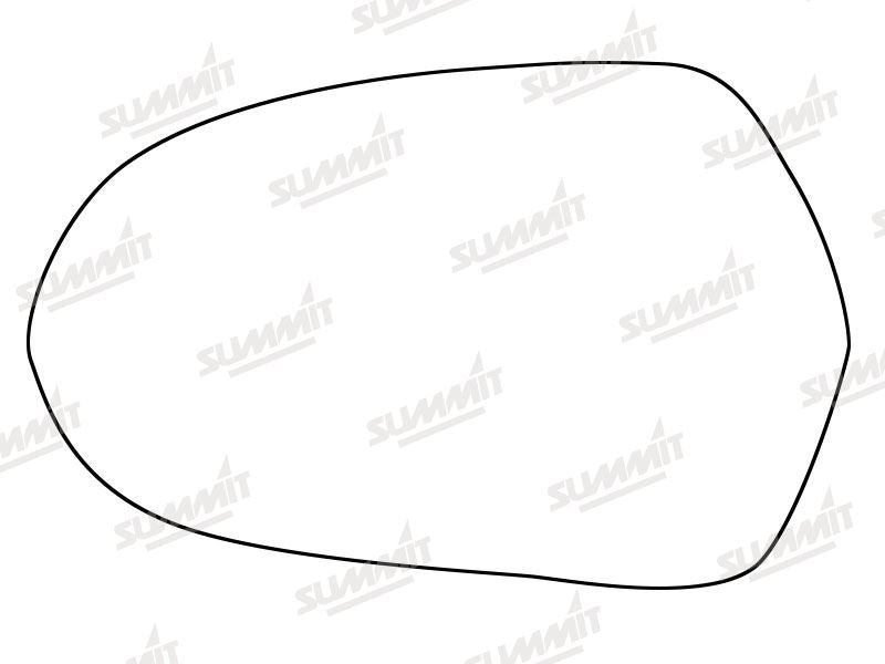 Summit Stick-On Standard Mirror Glass fits Audi A6 12 on LHS Summit - Bars 4 Cars