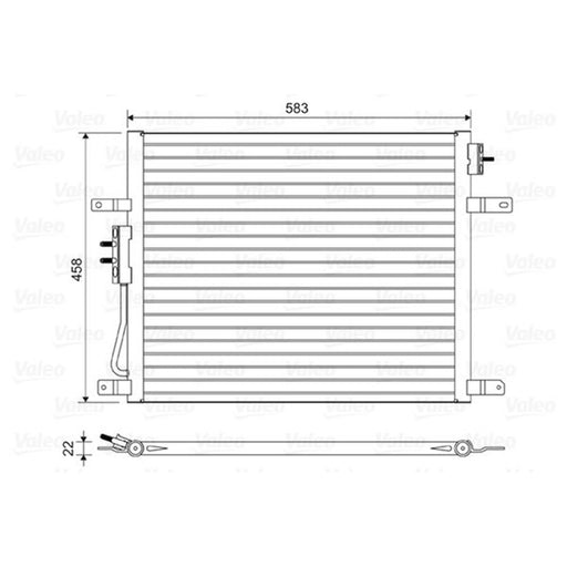 Valeo Air Conditioning Condenser 814443