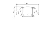 Bosch Front & Rear Pads fits Fiat Punto 1999-2012 1.8 1.9 188.738