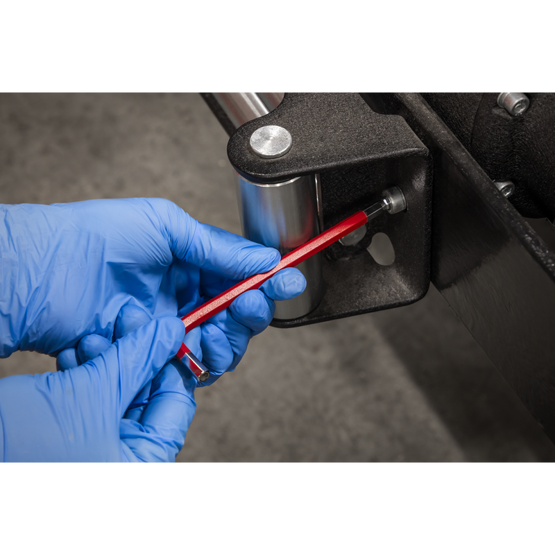 Sealey Ball-End Hex Key Set 9pc Long Colour-Coded Imperial AK7197 Sealey  - Dynamic Drive