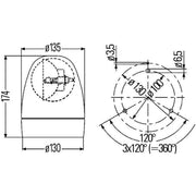 Hella Rotating Beacon Wide High