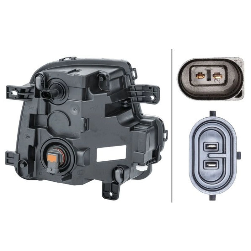 Hella Front Left Fog Light H8 fits VW Scirocco III 2008-2017 1.4 2.0