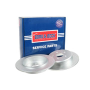 Borg & Beck 2 x Solid Rear Brake Discs BBD4373-x2