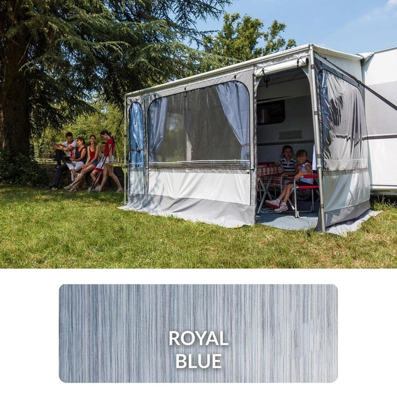 Fiamma Caravanstore Zip Top XL 550 Royal Blue Fabric (06771L02Q) Manual Awning Rail Fiamma - Dynamic Drive