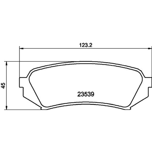 DON Rear Brake Pad Set fits Lexus Lx 1998-2008