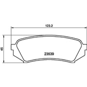 Mintex Rear Brake Pad Set fits Lexus Lx 1998-2008