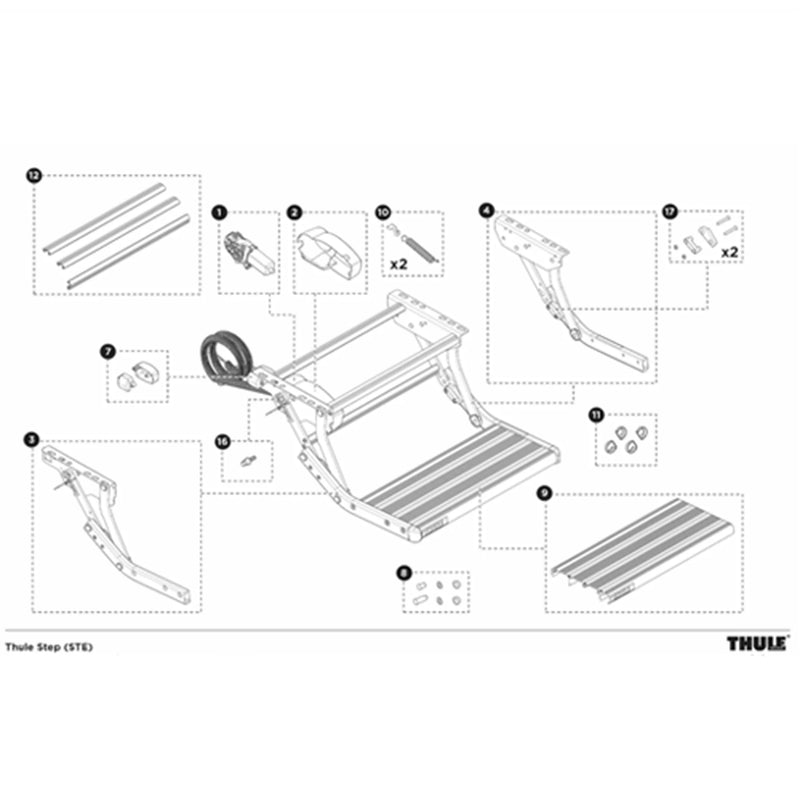 Thule 12V MOTOR & SHAFT FOR STEP V15 - 1500602970