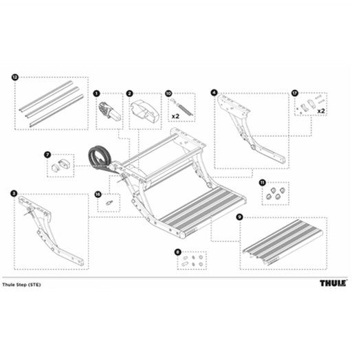 Thule 12V MOTOR & SHAFT FOR STEP V15 - 1500602970