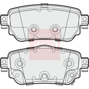 Apec Rear Brake Pad Set fits Nissan Leaf 2017 on