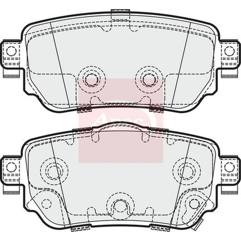 Apec Rear Brake Pad Set fits Nissan Leaf 2017 on