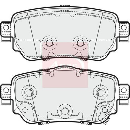 Apec Rear Brake Pad Set fits Nissan Leaf 2017 on