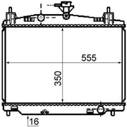 Mahle Engine Radiator fits Mazda 2 2007-2015 1.3 1.5