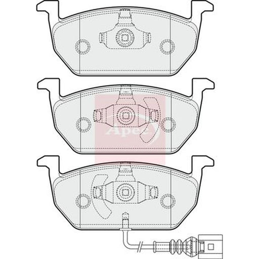 Apec Front Brake Pad Set PAD2028