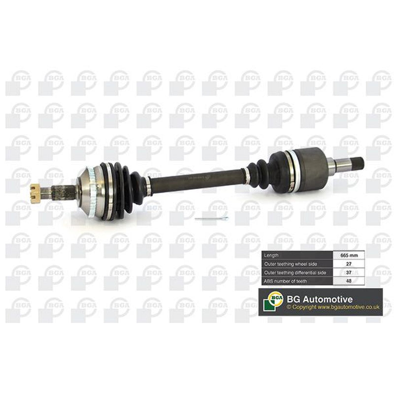 BGA CV Drive Shaft Driveshaft Front Left fits Citroën Dispatch I 1995-2006