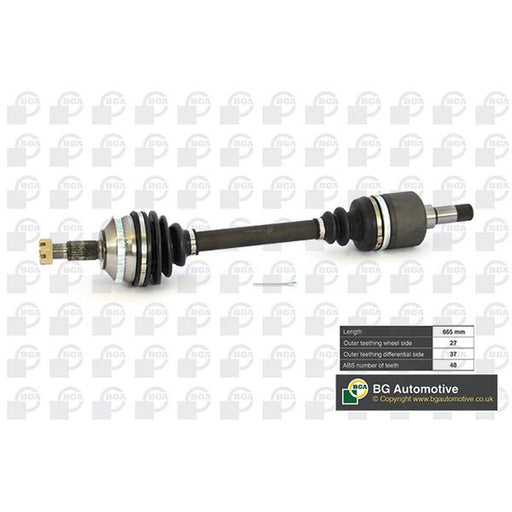 BGA CV Drive Shaft Driveshaft Front Left fits Citroën Dispatch I 1995-2006