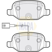 NAPA Rear Brake Pad Set fits Abarth 500 / 595 / 695 2008 on 1.4