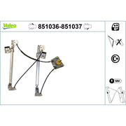 Valeo Electric Window Regulator Lifter Right Front 851037